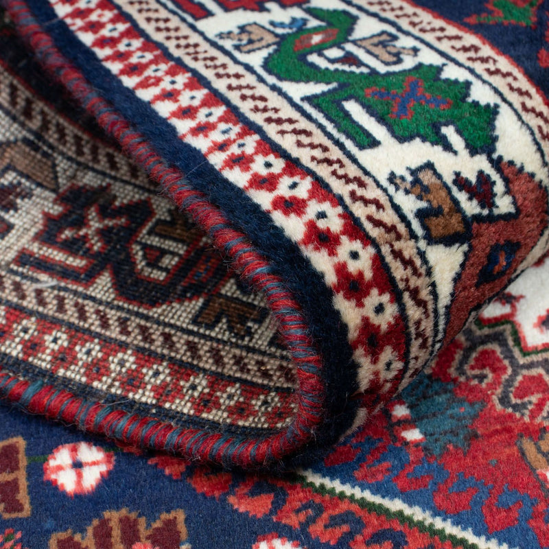 Tapis persan - Nomadic - 149 x 105 cm - rouge foncé