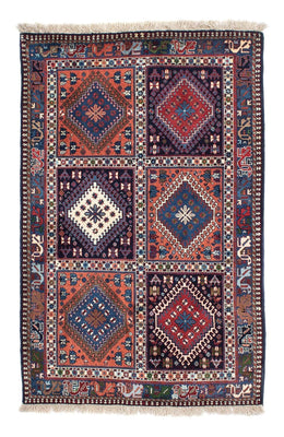 Tapis persan - Nomadic - 154 x 102 cm - bleu foncé