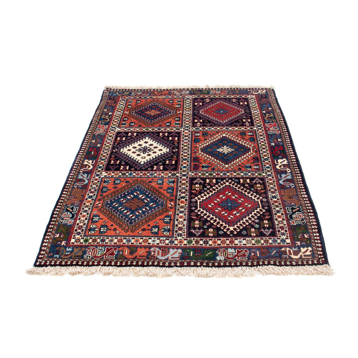 Tapis persan - Nomadic - 154 x 102 cm - bleu foncé
