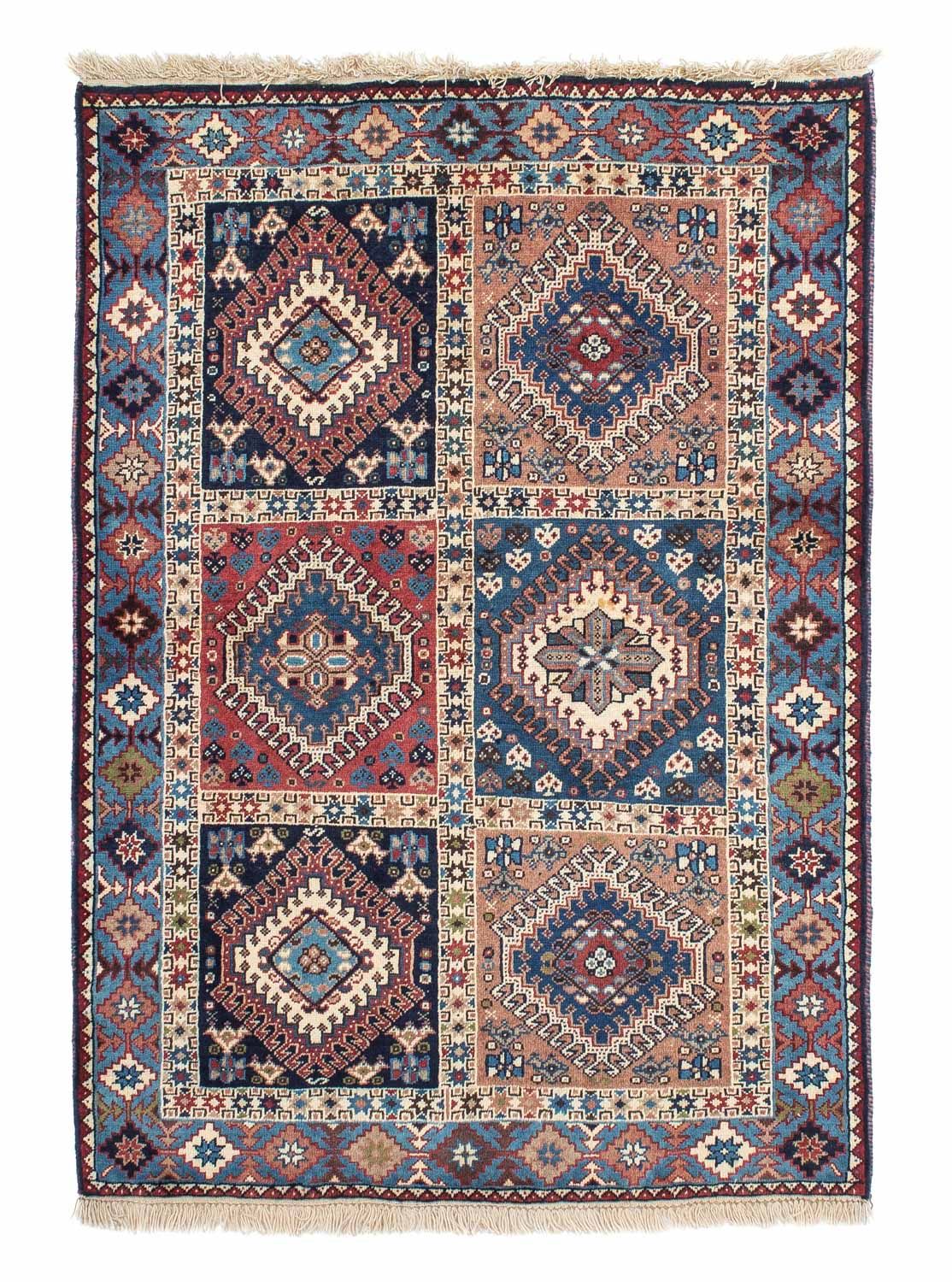 Tapis persan - Nomadic - 140 x 100 cm - bleu foncé