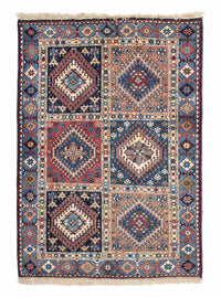 Tapis persan - Nomadic - 140 x 100 cm - bleu foncé