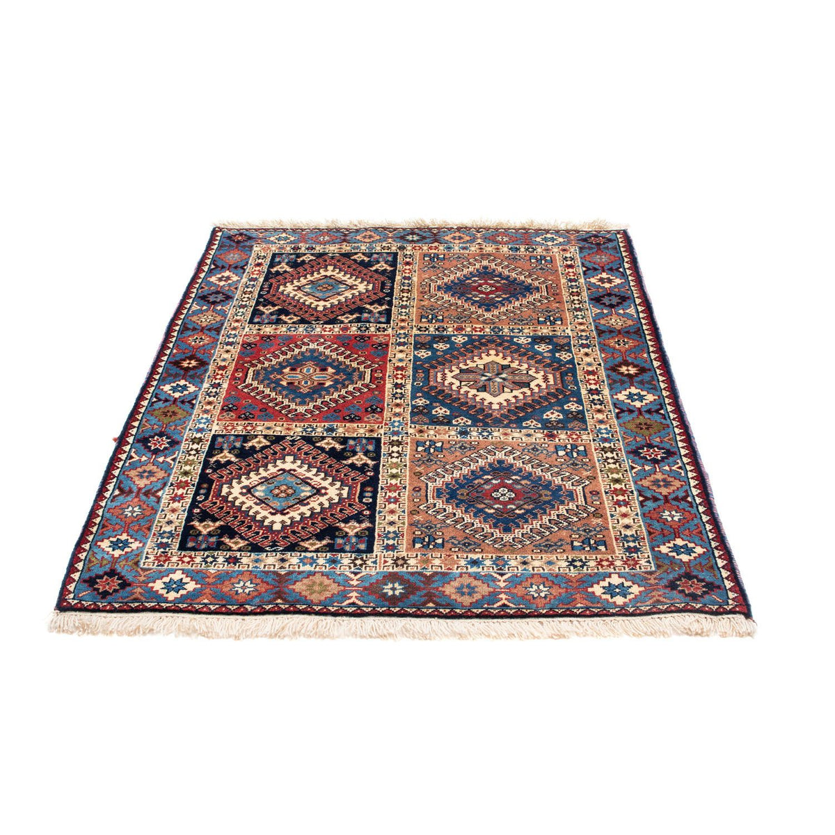 Tapis persan - Nomadic - 140 x 100 cm - bleu foncé