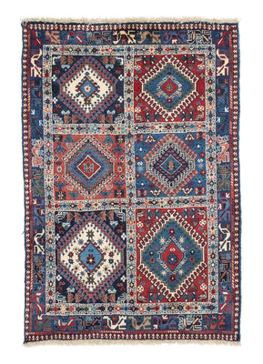 Tapis persan - Nomadic - 143 x 100 cm - bleu