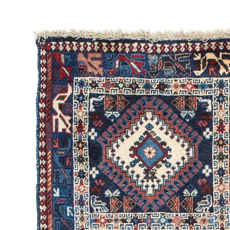 Tapis persan - Nomadic - 143 x 100 cm - bleu