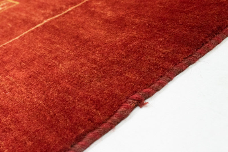 Tapis Gabbeh - Persan - 190 x 163 cm - rouge