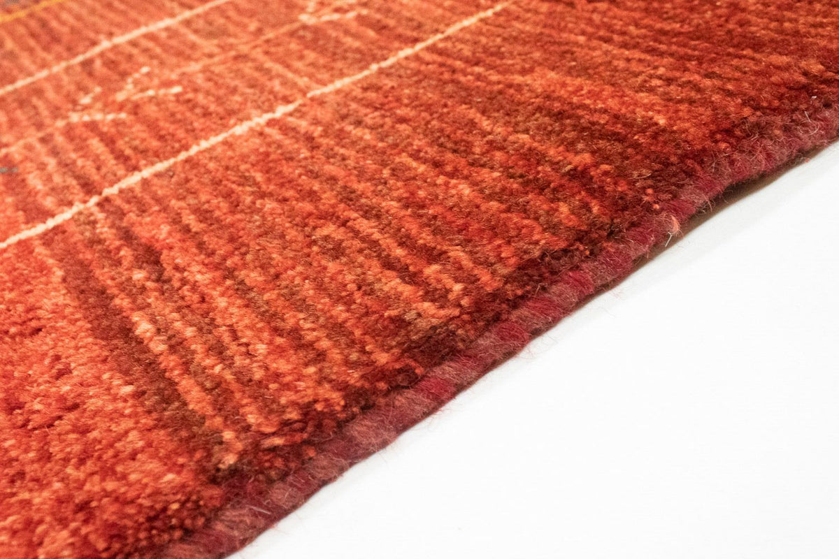 Tapis Gabbeh - Persan - 191 x 148 cm - rouge