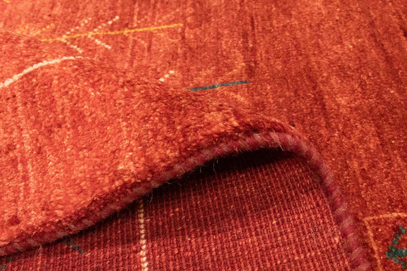 Tapis Gabbeh - Persan - 191 x 148 cm - rouge