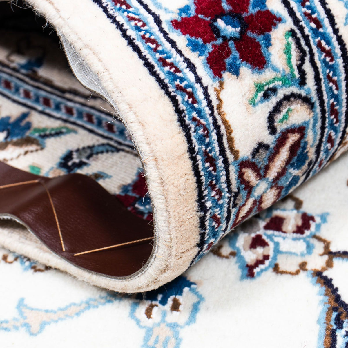 Tapis persan - Nain - Royal - 288 x 200 cm - beige