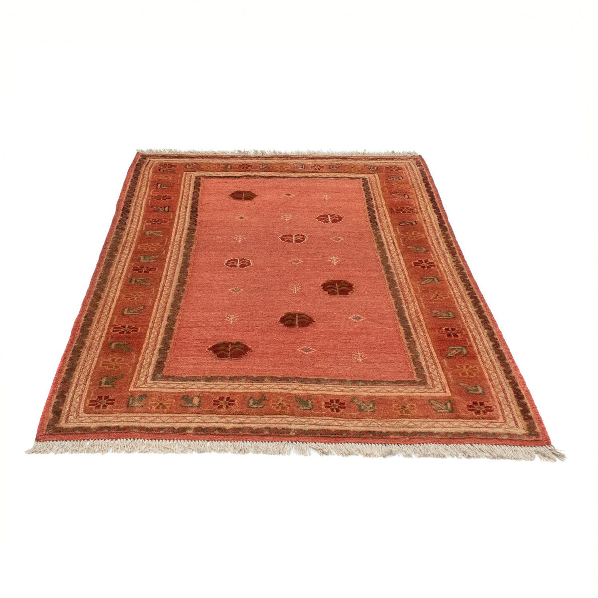 Tapis Gabbeh - Persan - 176 x 115 cm - orange