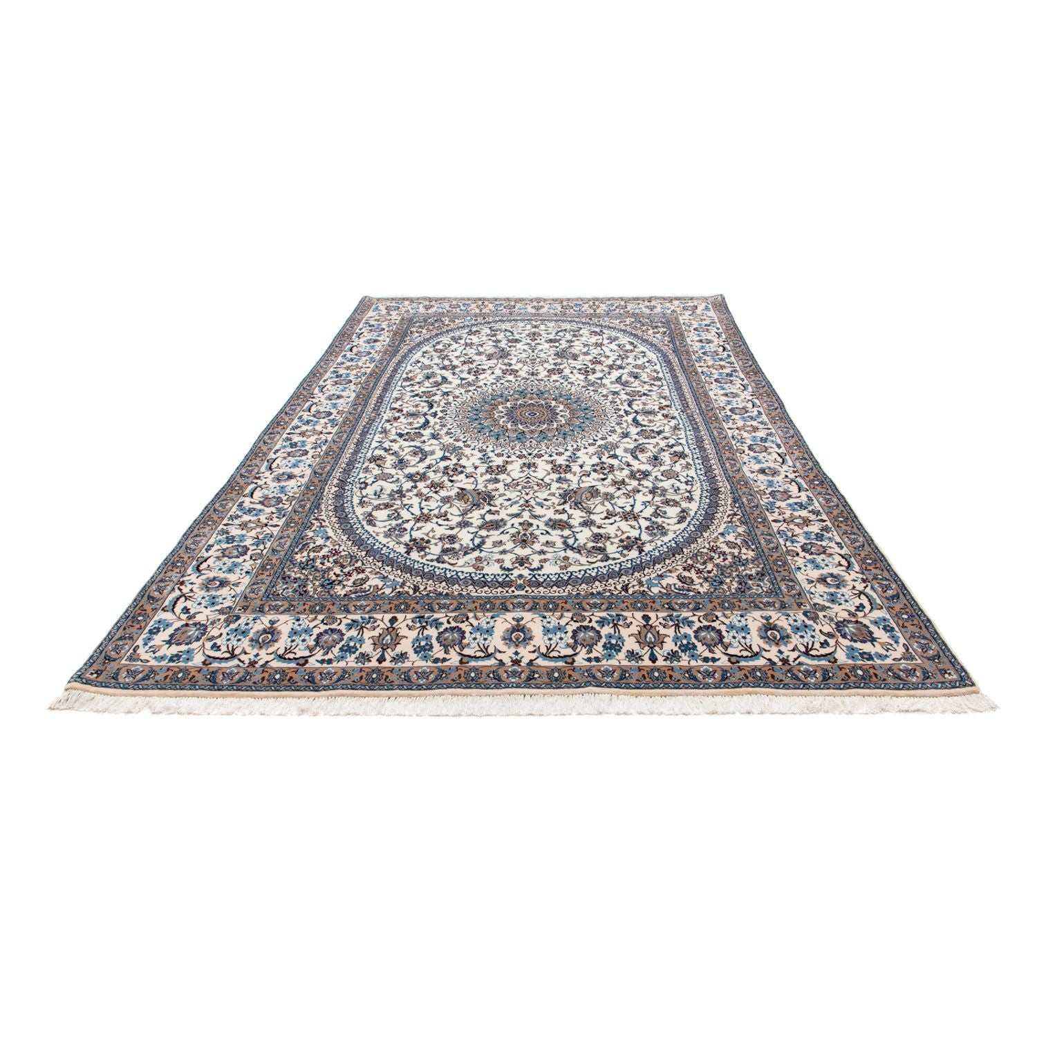 Tapis persan - Nain - Royal - 307 x 200 cm - beige