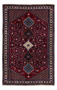 Tapis persan - Nomadic - 296 x 200 cm - rouge foncé