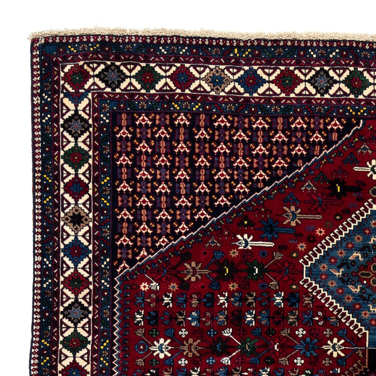Tapis persan - Nomadic - 296 x 200 cm - rouge foncé