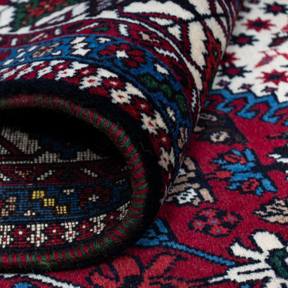 Tapis persan - Nomadic - 296 x 200 cm - rouge foncé