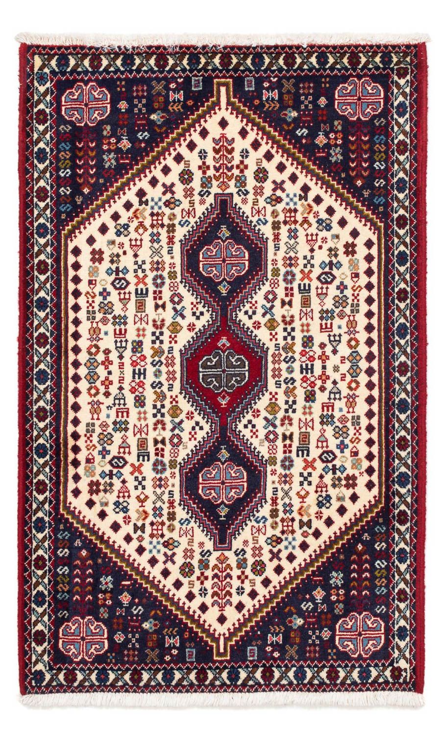 Tapis persan - Nomadic - 125 x 76 cm - beige