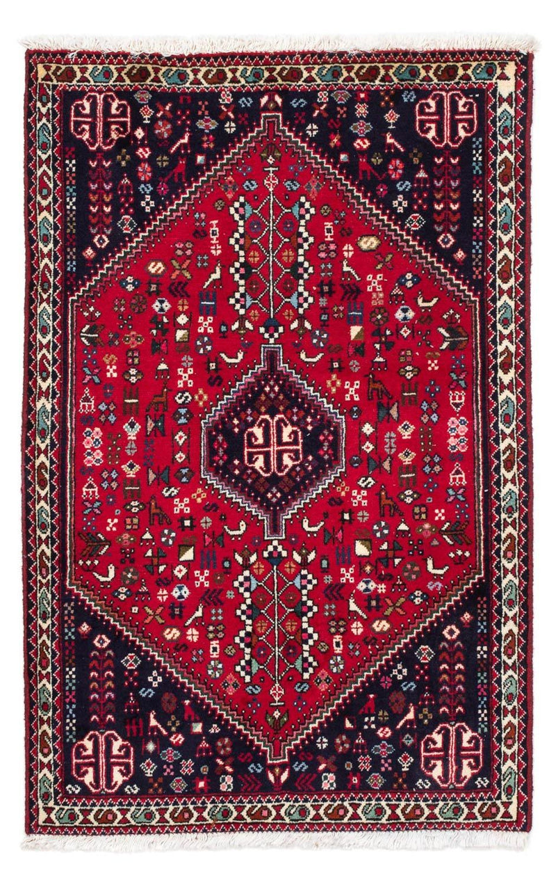 Tapis persan - Nomadic - 122 x 78 cm - rouge foncé