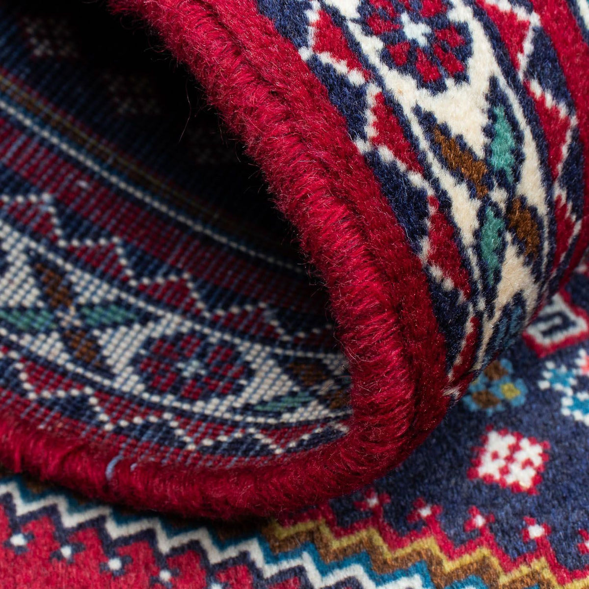 Tapis persan - Nomadic - 120 x 74 cm - bleu foncé