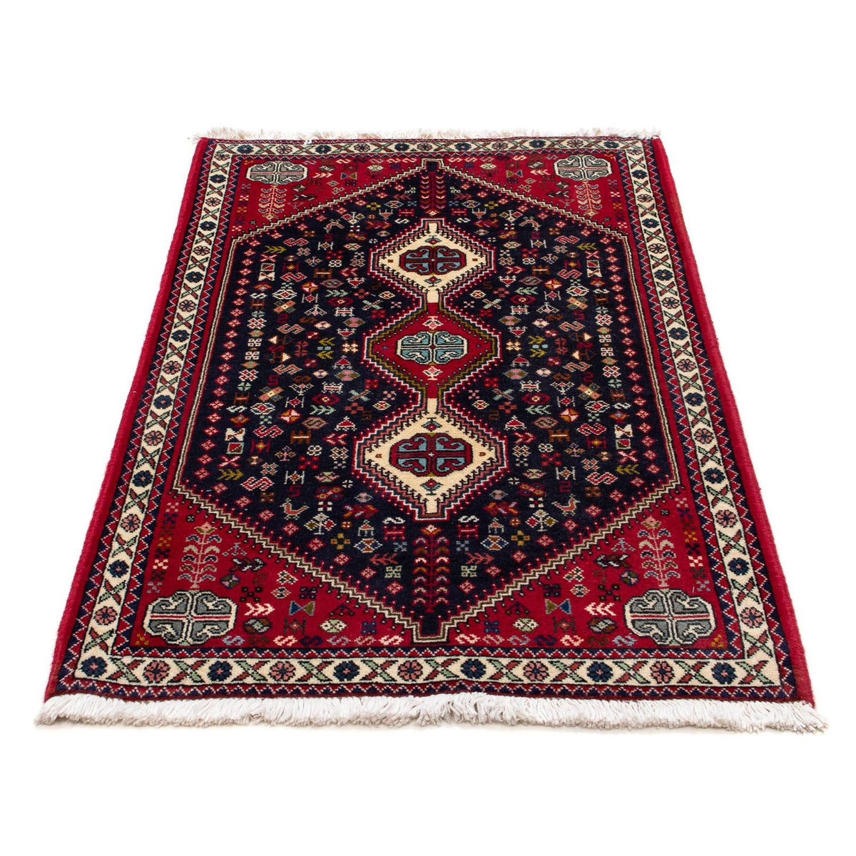Tapis persan - Nomadic - 128 x 76 cm - bleu foncé