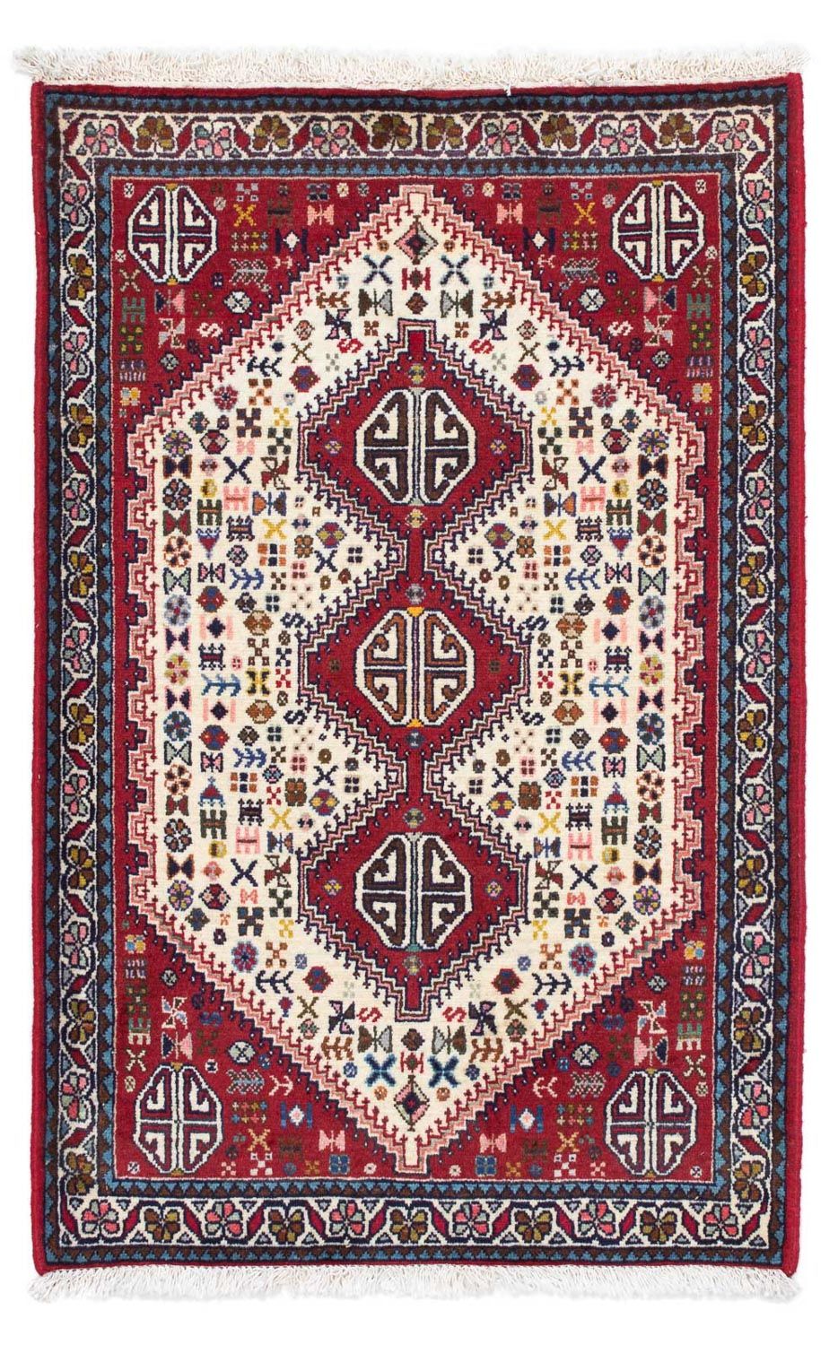 Tapis persan - Nomadic - 121 x 80 cm - rouge foncé