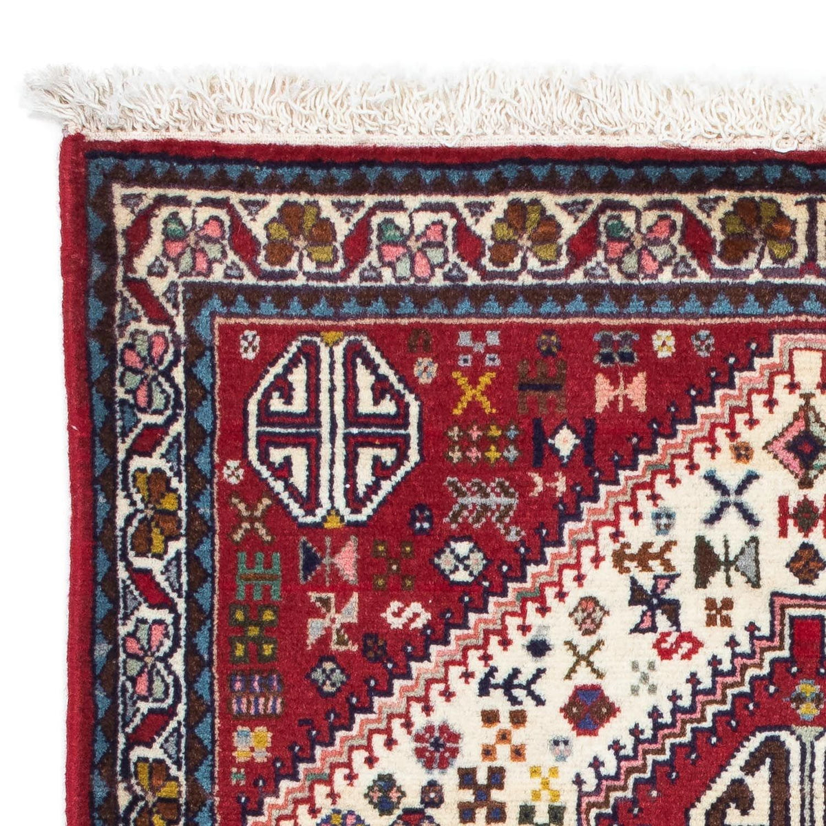 Tapis persan - Nomadic - 121 x 80 cm - rouge foncé
