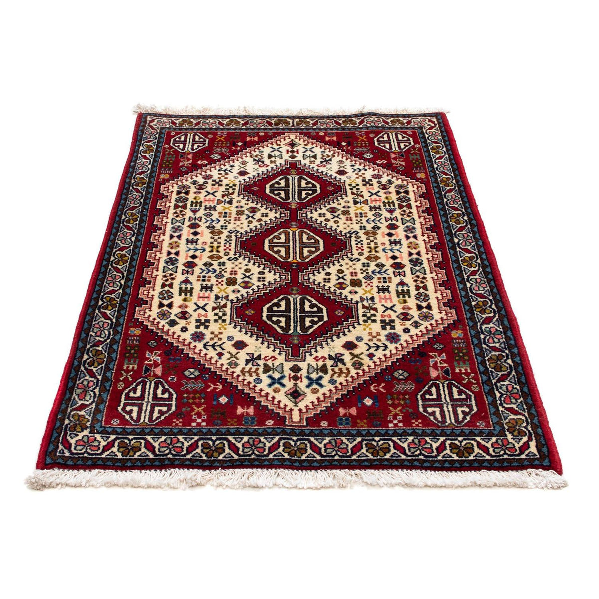Tapis persan - Nomadic - 121 x 80 cm - rouge foncé