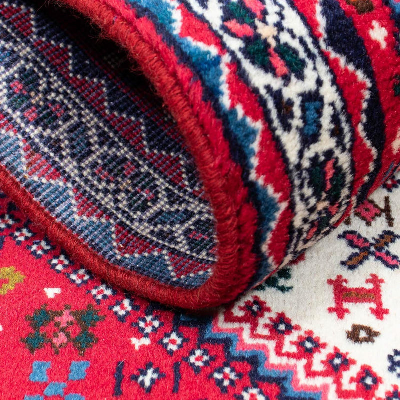 Tapis persan - Nomadic - 116 x 72 cm - rouge clair
