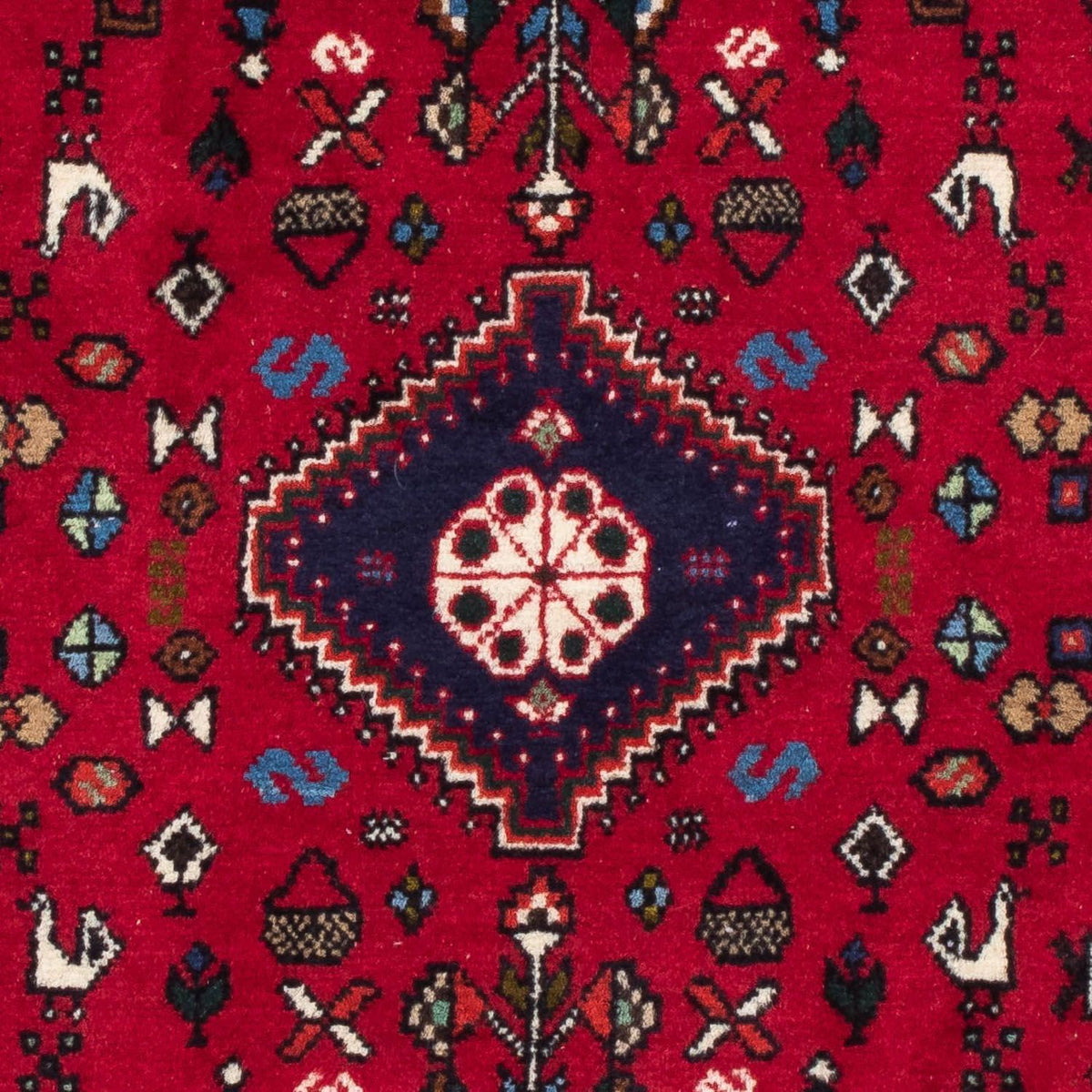 Tapis persan - Nomadic - 128 x 79 cm - rouge foncé