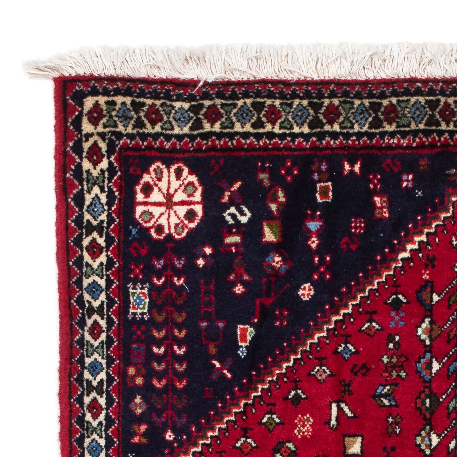 Tapis persan - Nomadic - 128 x 79 cm - rouge foncé
