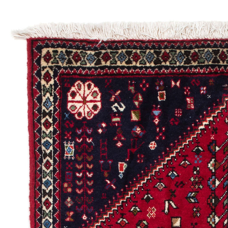 Tapis persan - Nomadic - 128 x 79 cm - rouge foncé