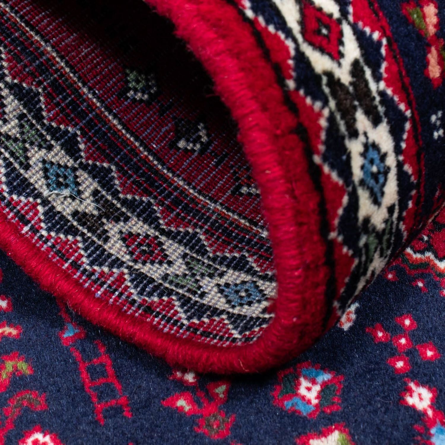 Tapis persan - Nomadic - 128 x 79 cm - rouge foncé