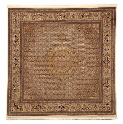 Tapis persan - Tabriz carré  - 208 x 204 cm - marron clair