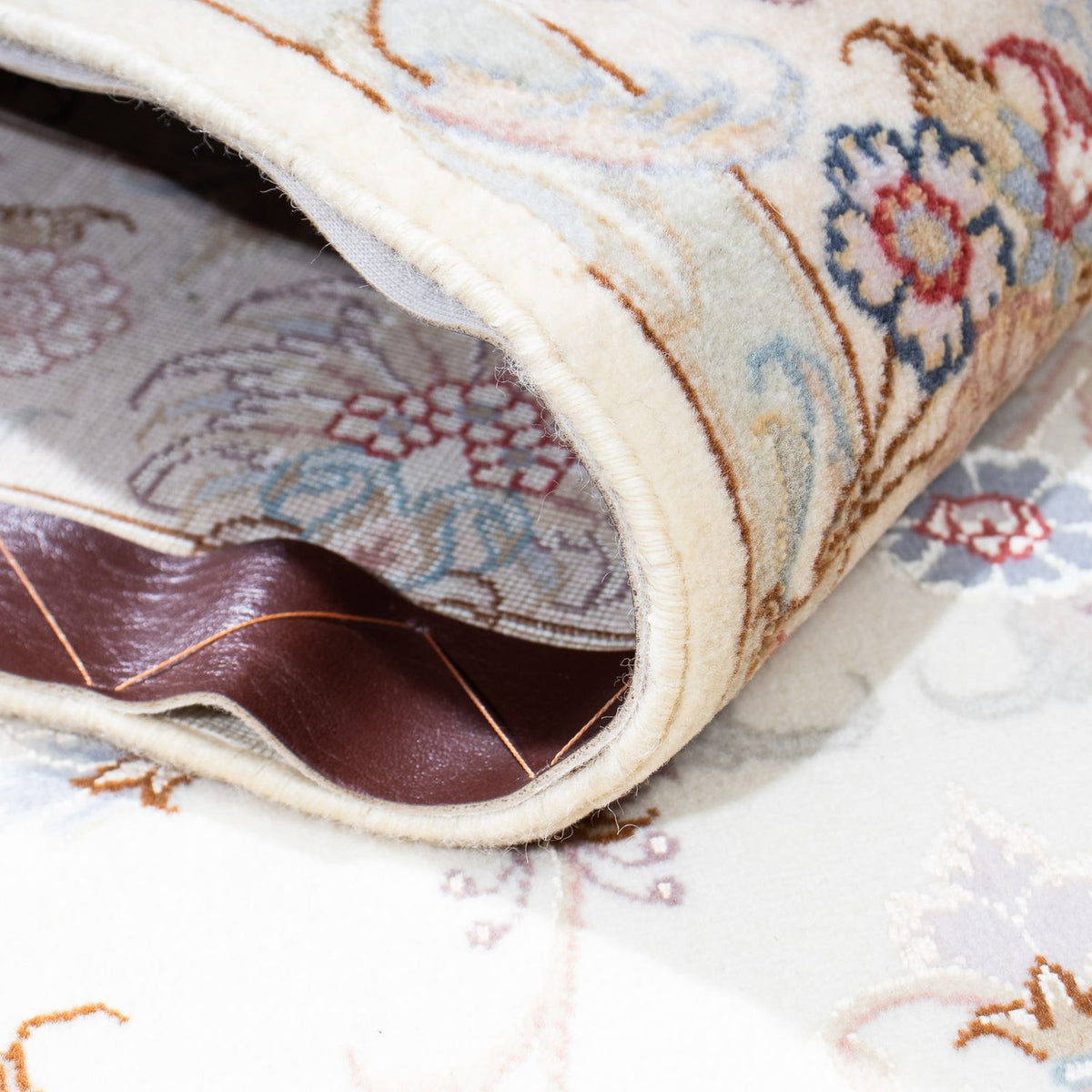 Tapis de couloir Tapis persan - Tabriz - Royal - 198 x 100 cm - beige