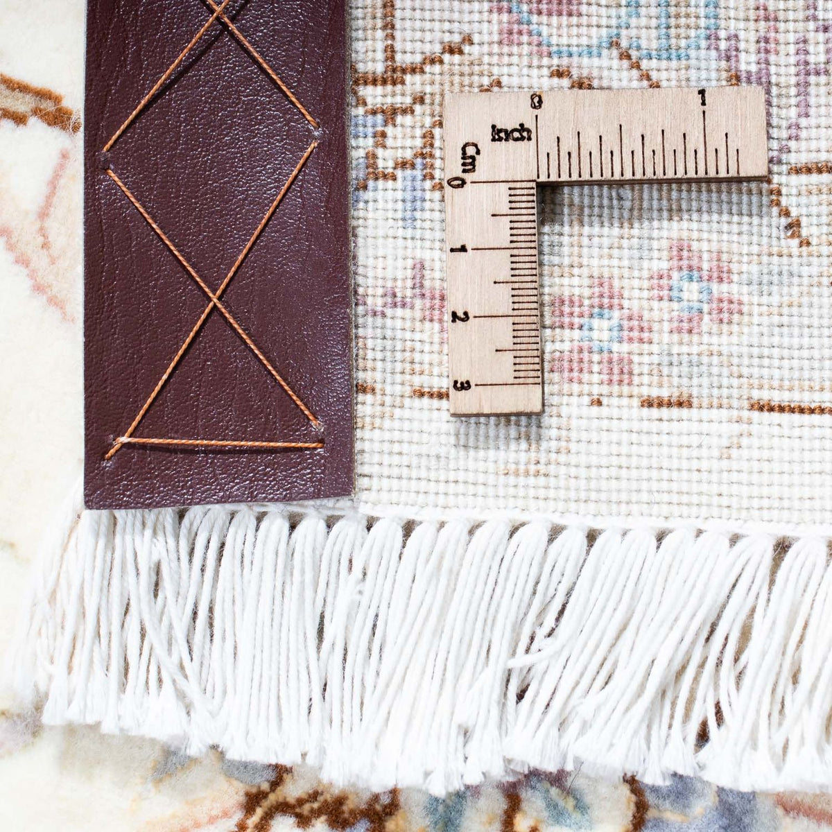 Tapis de couloir Tapis persan - Tabriz - Royal - 198 x 100 cm - beige