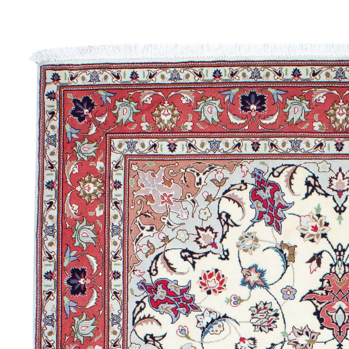 Tapis persan - Tabriz - Royal - 198 x 152 cm - beige