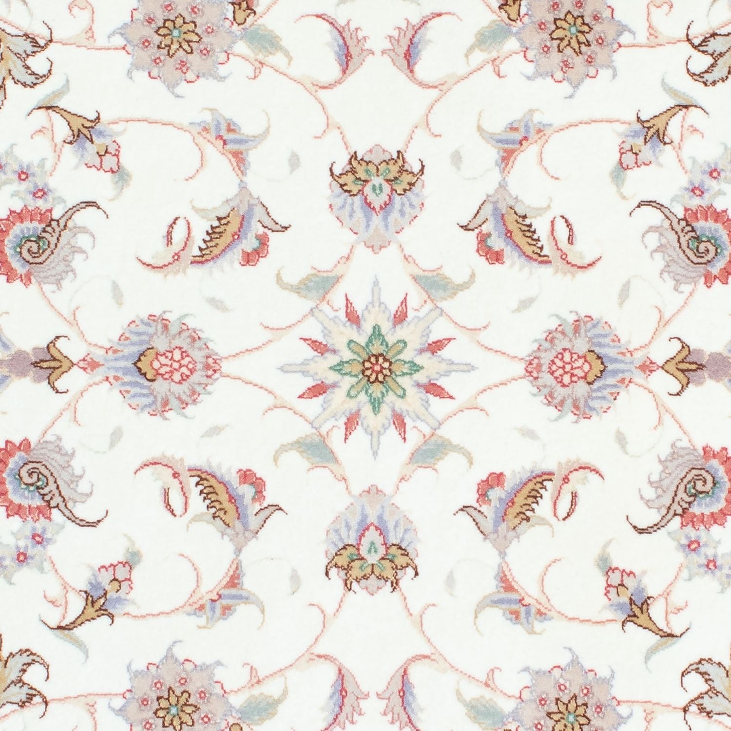 Tapis de couloir Tapis persan - Tabriz - Royal - 196 x 100 cm - beige