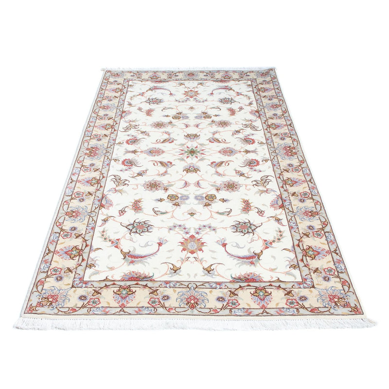 Tapis de couloir Tapis persan - Tabriz - Royal - 196 x 100 cm - beige