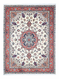Tapis persan - Tabriz - Royal - 198 x 151 cm - beige
