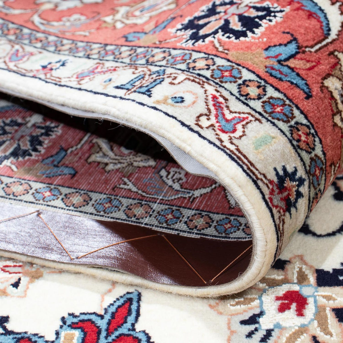 Tapis persan - Tabriz - Royal - 198 x 151 cm - beige