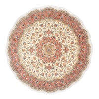 Tapis persan - Tabriz - Royal ronde  - 194 x 194 cm - beige