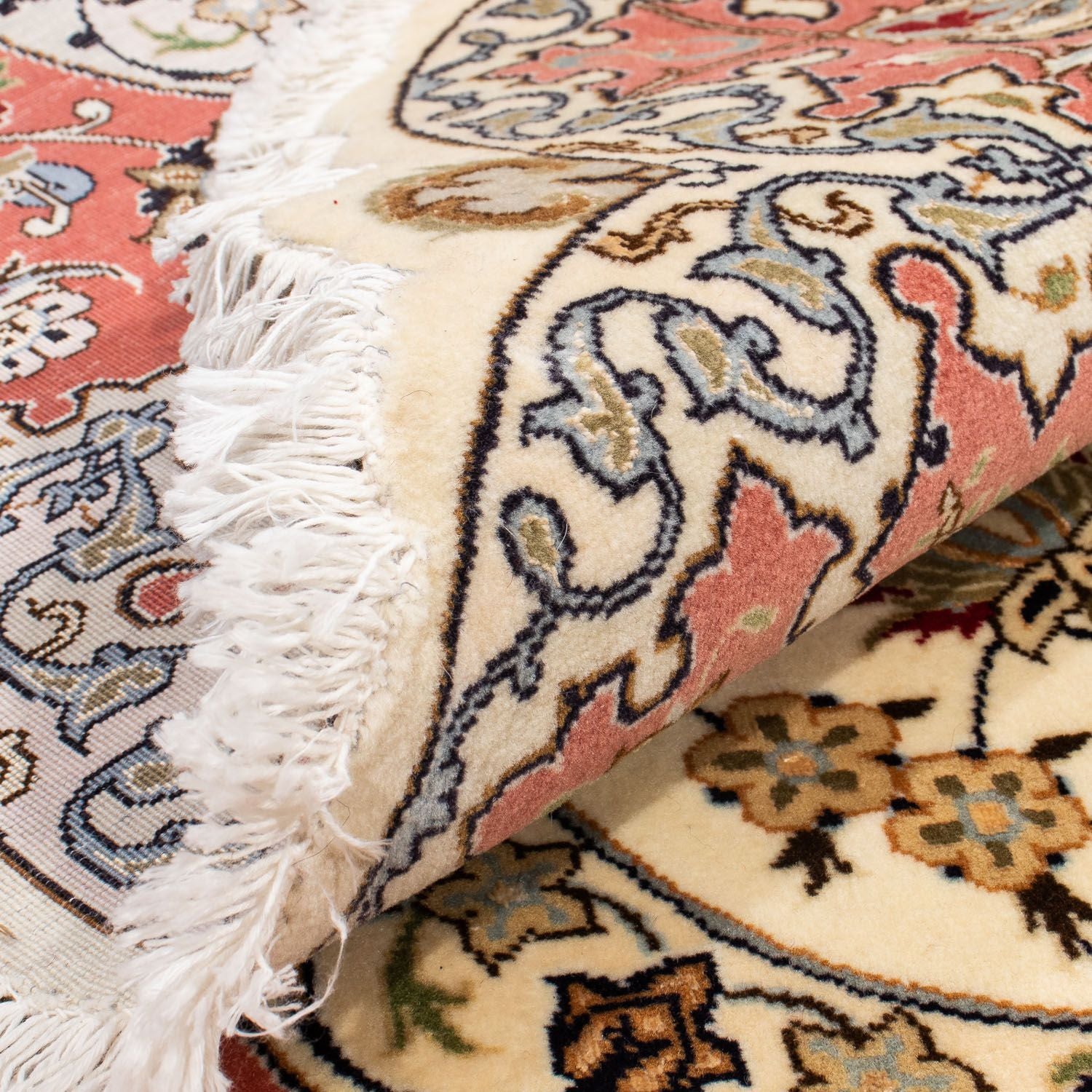 Tapis persan - Tabriz - Royal ronde  - 242 x 242 cm - beige