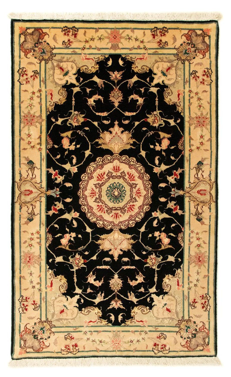 Tapis persan - Tabriz - Royal - 120 x 73 cm - noir