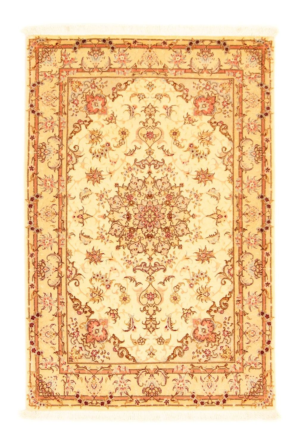 Tapis persan - Tabriz - Royal - 156 x 101 cm - beige