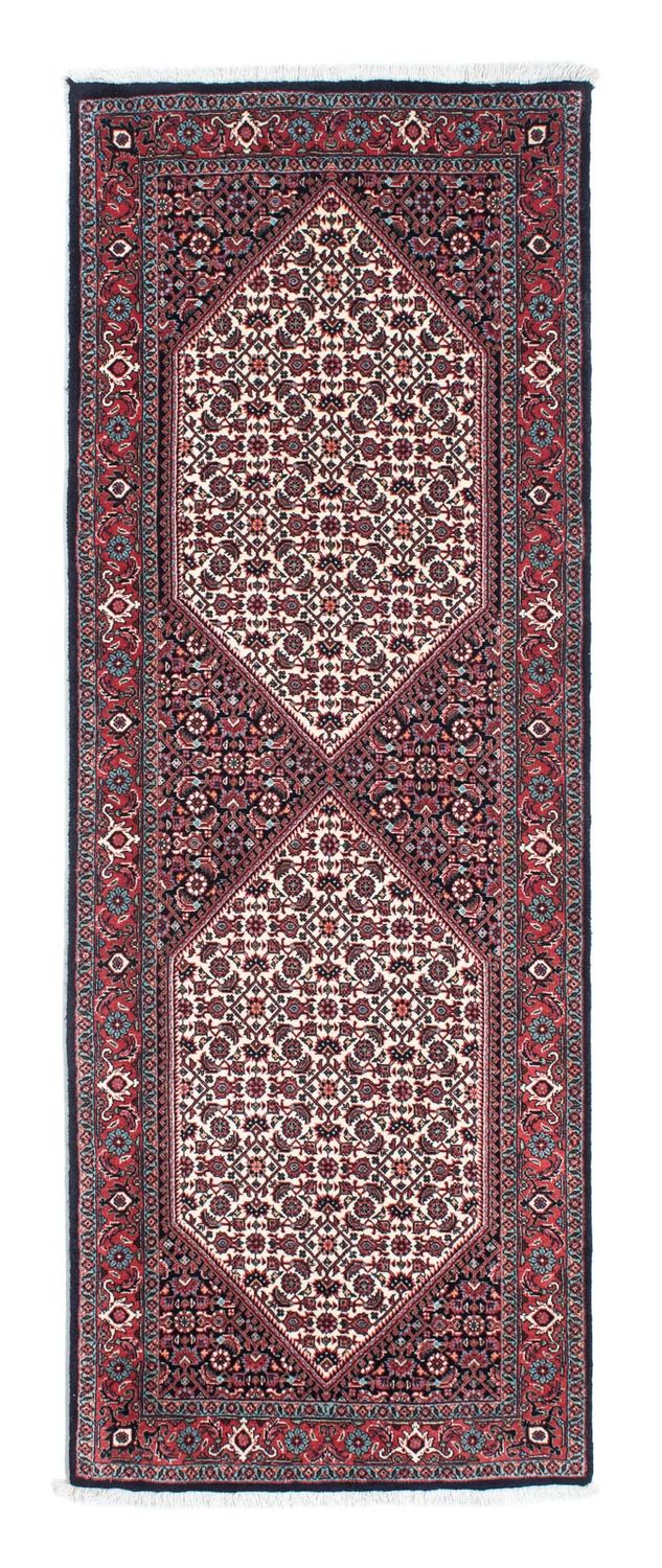 Tapis de couloir Tapis persan - Bidjar - 203 x 72 cm - rouge