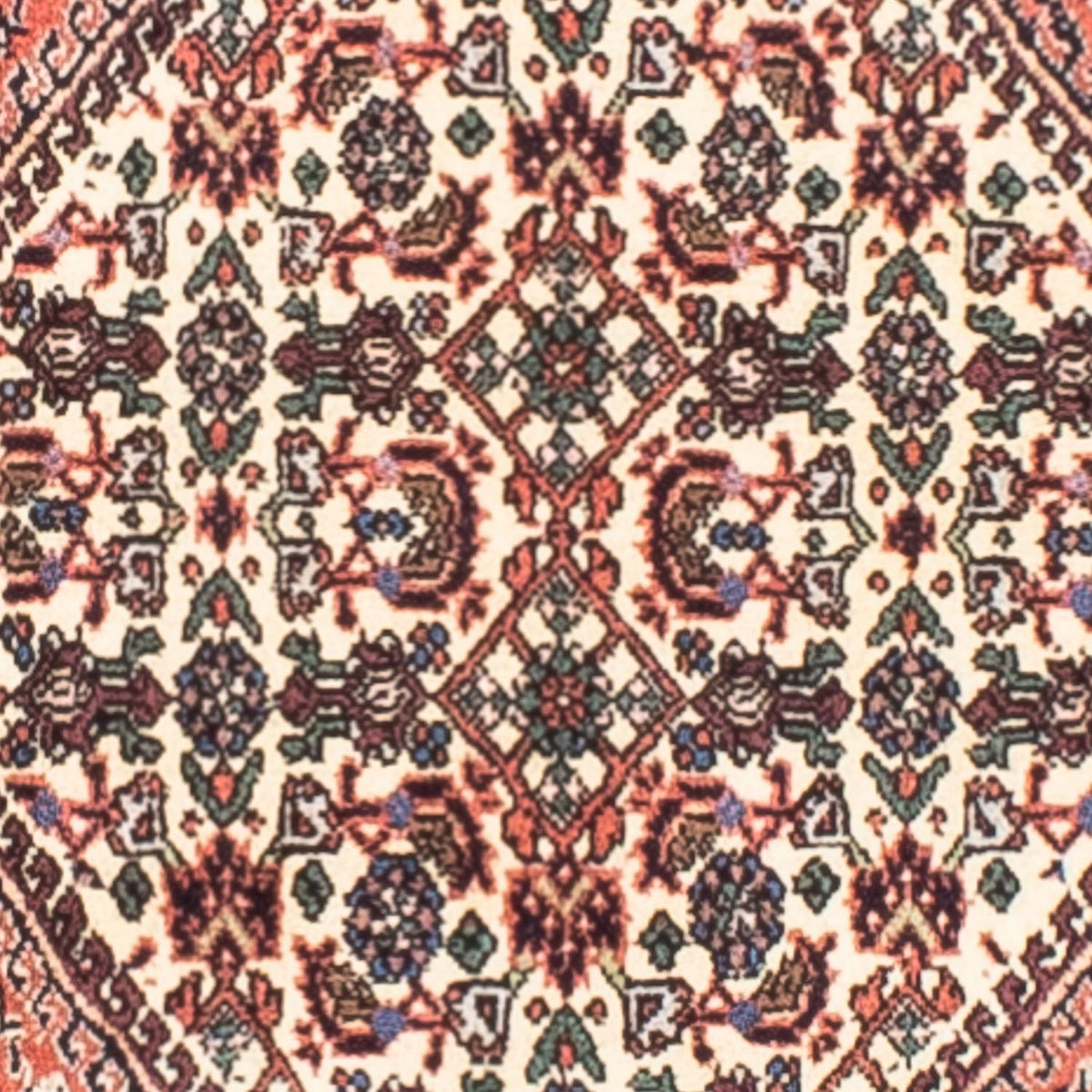 Tapis persan - Bidjar - 164 x 109 cm - rouge clair