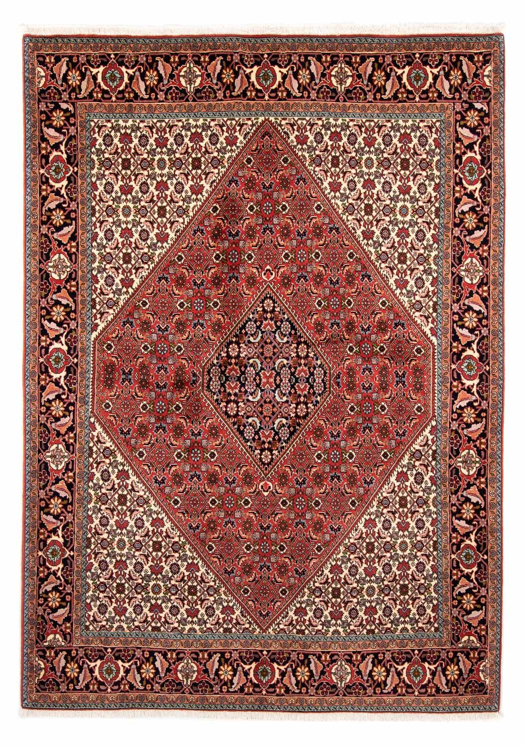 Tapis persan - Bidjar - 247 x 169 cm - rouge foncé