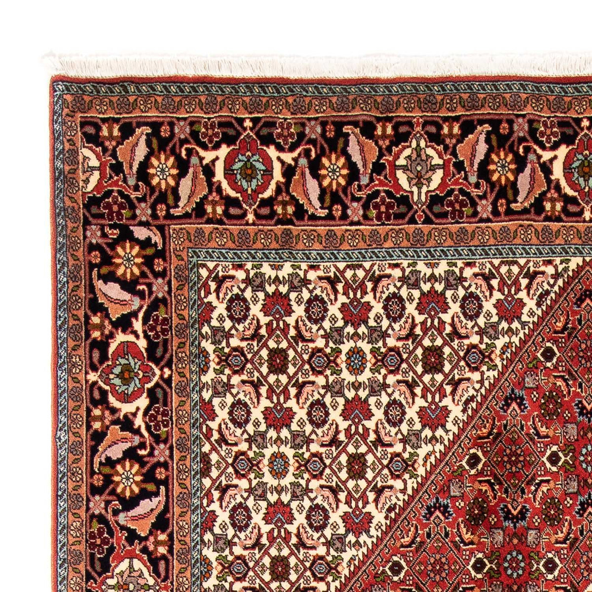 Tapis persan - Bidjar - 247 x 169 cm - rouge foncé