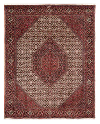 Tapis persan - Bidjar - 254 x 203 cm - rouge foncé