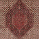 Tapis persan - Bidjar - 254 x 203 cm - rouge foncé