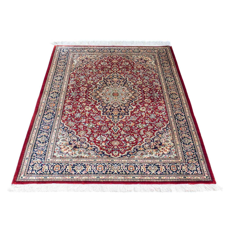 Tapis persan - Ghom - 150 x 100 cm - rouge foncé