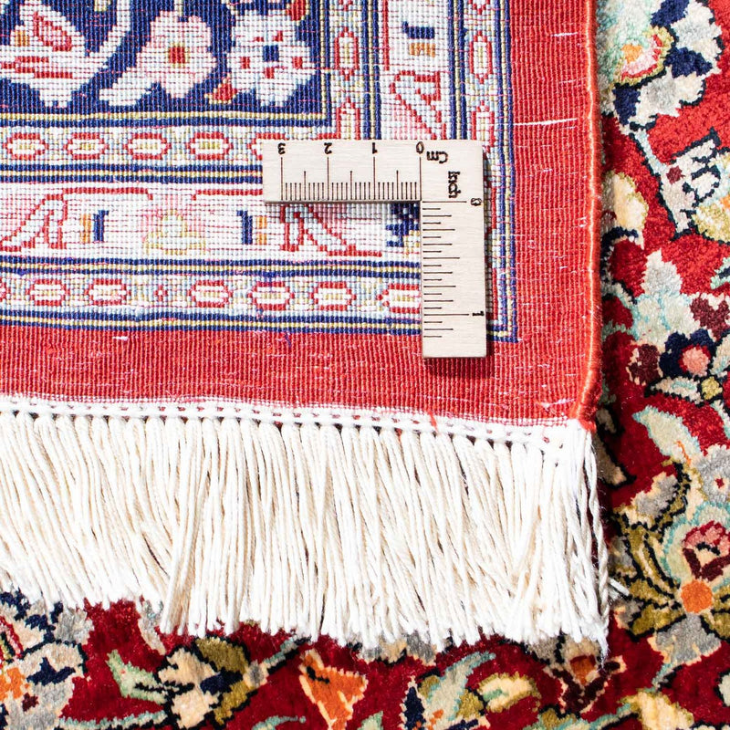 Tapis persan - Ghom - 150 x 100 cm - rouge foncé