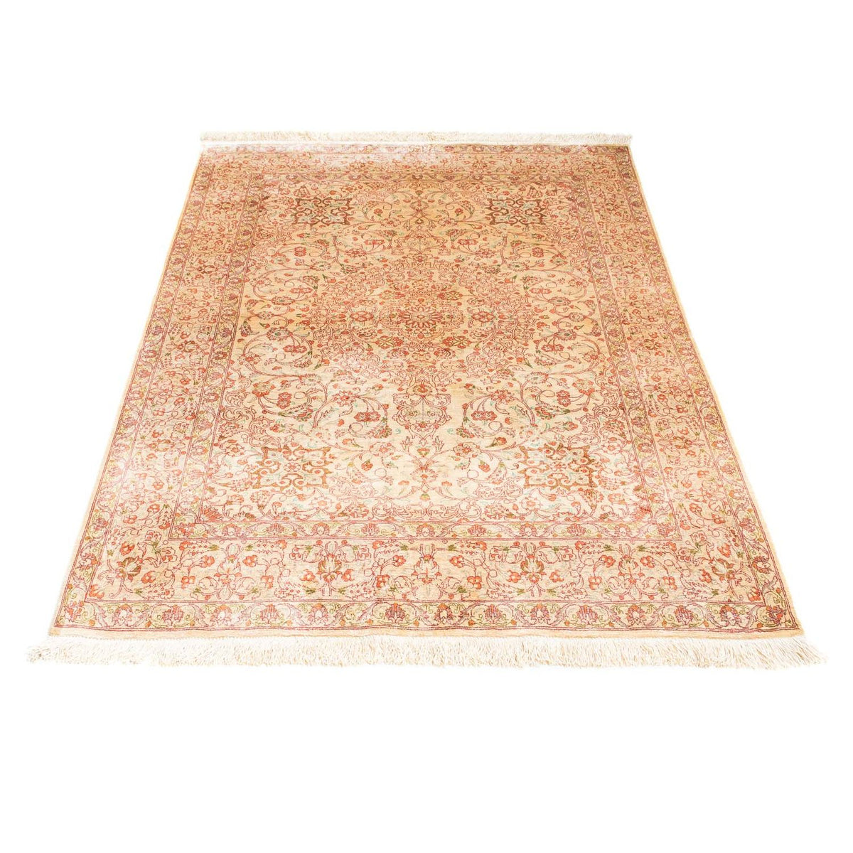 Tapis persan - Ghom - 146 x 98 cm - beige